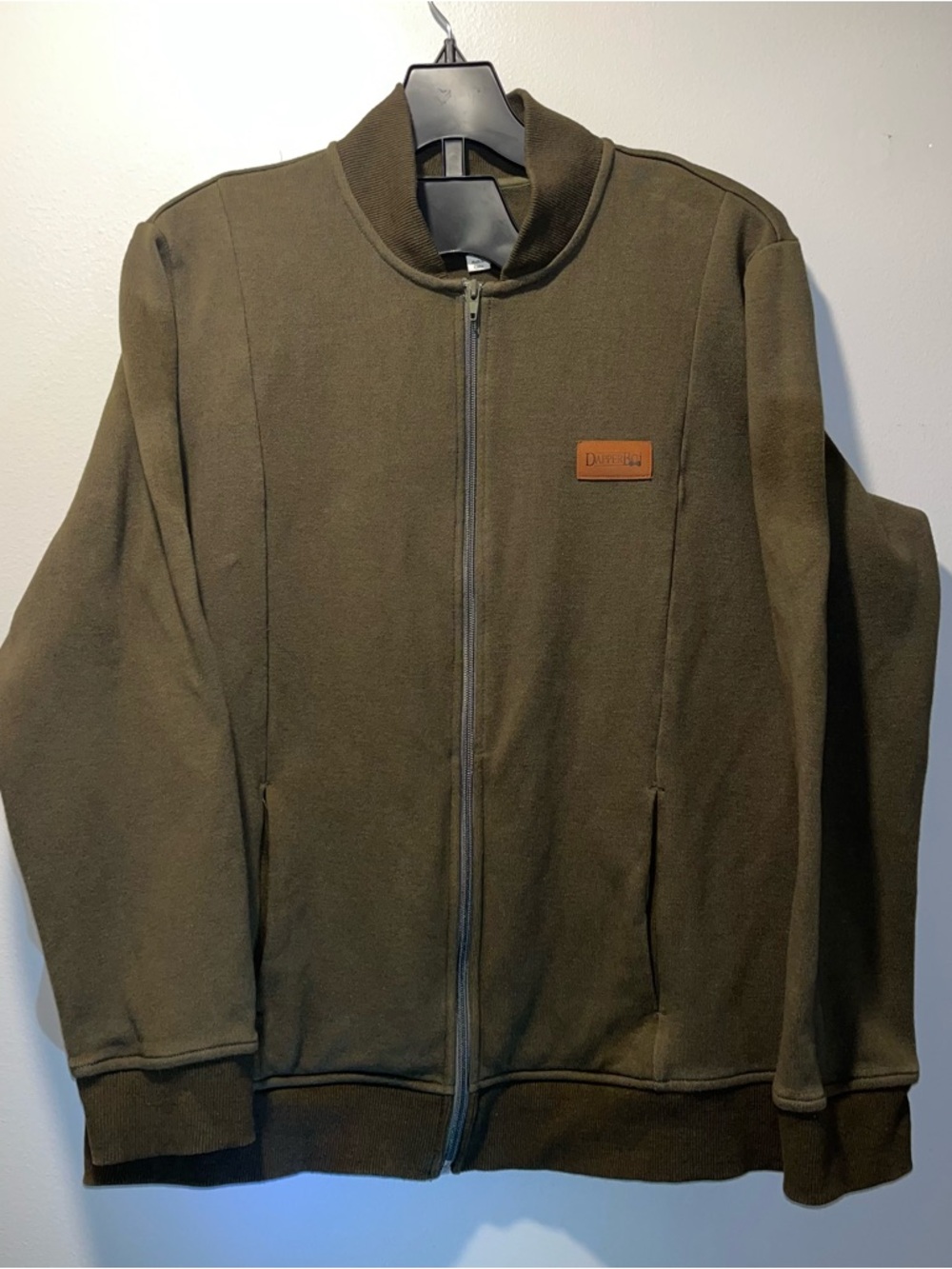 Excellent Preloved Condition DapperBoi Men's Sweater Jacket - Hunter Green